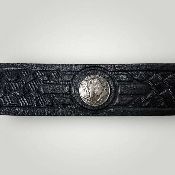 Motorcycle Leather Belts Lot of 3 Harley Davidson sz 32,Buffalo sz 32,Easy Rider - Picture 5 of 14